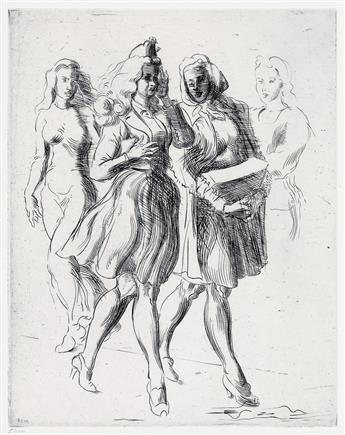 REGINALD MARSH Two prints.